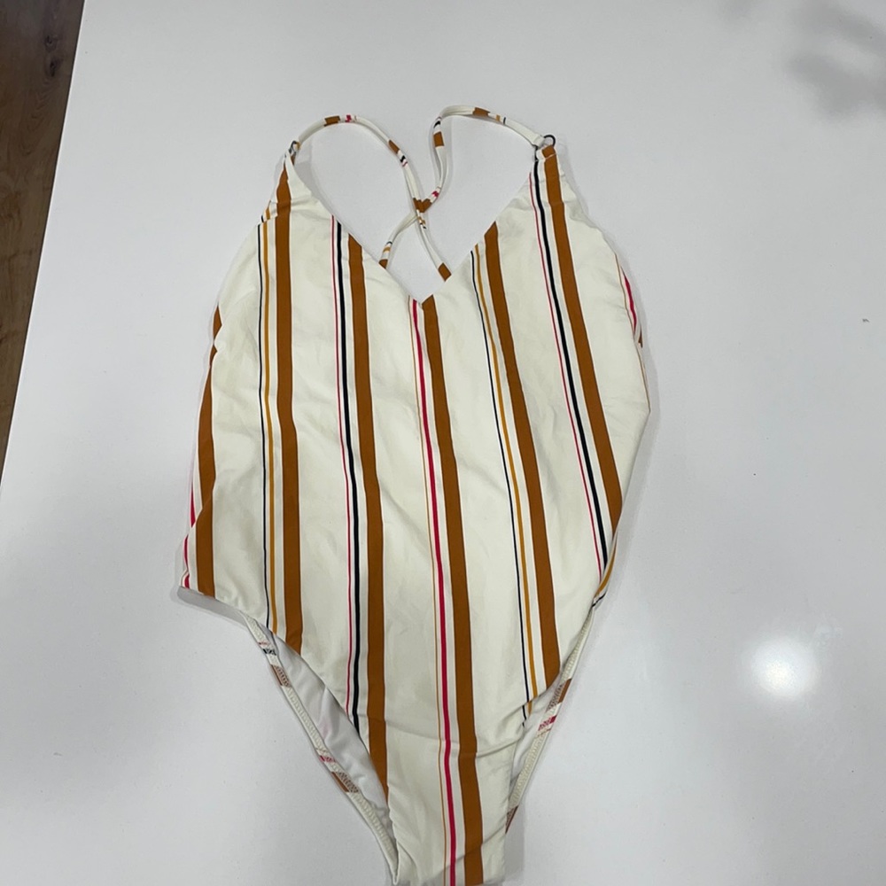 Billabong Striped One Piece Bathingsuit